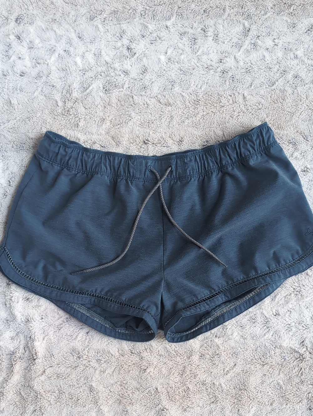 prAna Slate Blue Organic Cotton Mariya Shorts